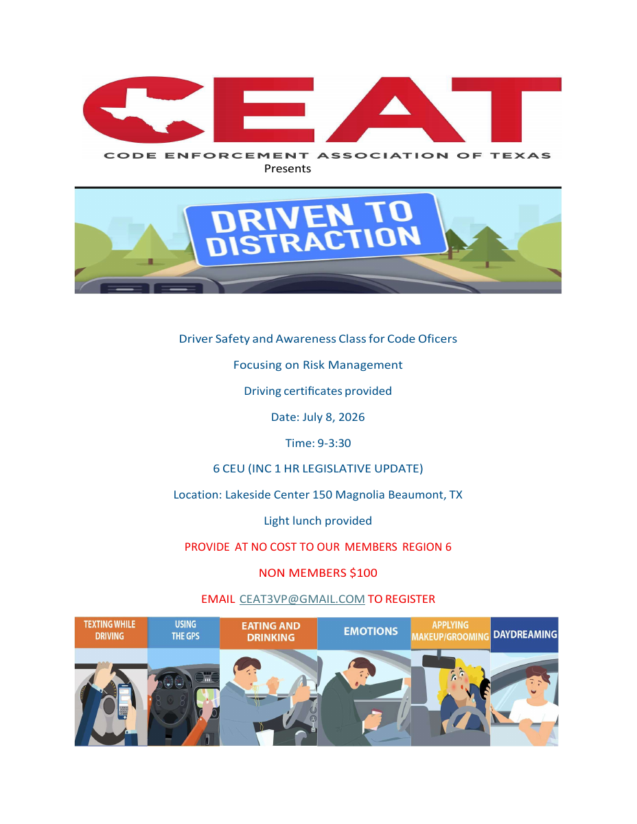 CEAT Regional Training (Beaumont) official flyer preview