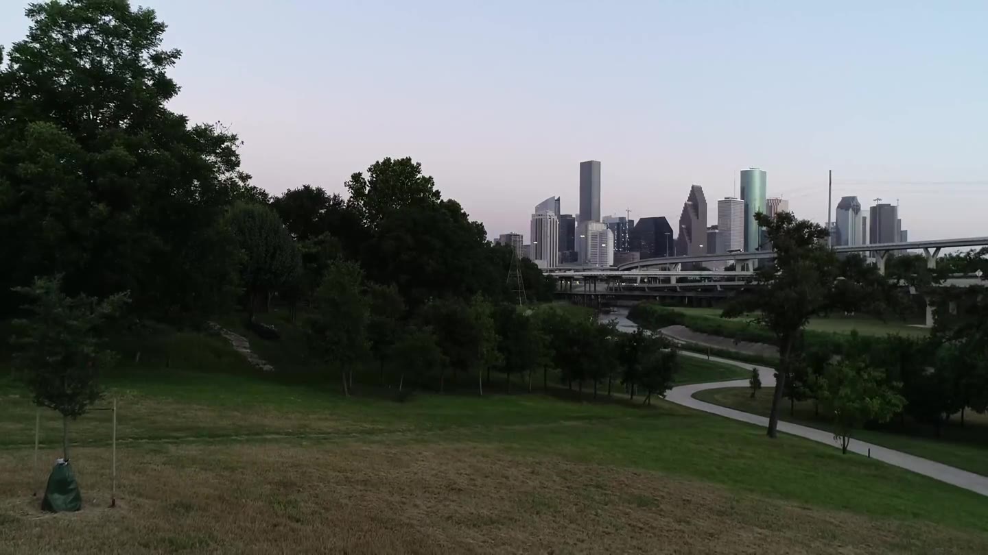 Houston skyline at twilight